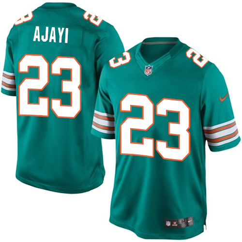 Men's Limited Jay Ajayi Nike Jersey Aqua Green Alternate - #23 NFL Miami Dolphins